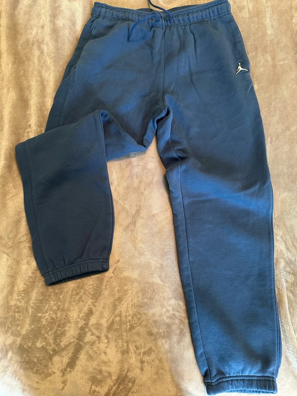 Jordan Essentials Royal Tint Blue Fleece Jogger Sweatpants Men’s M